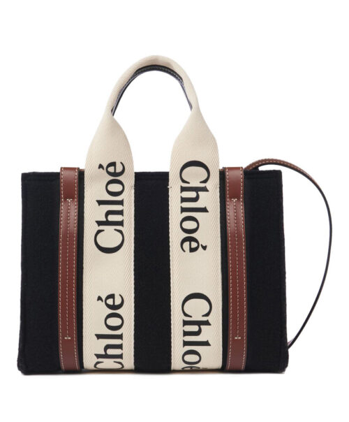 Chloe Small Woody Tote Bag Black